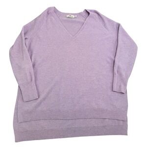 Vineyard Vines Lavender V Neck Sweater With Cashmere Women's XS S